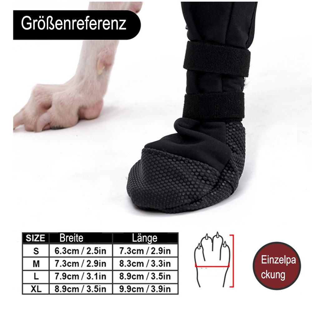 Ledander Pfotenschutz Hundeschuhe wasserdicht,Atmungsaktive Hundeschuhe für verletzte Pfoten, (1-tlg), Große Schuhe Große Hunde Innen und Draußen,für Pet Verletzung Recover