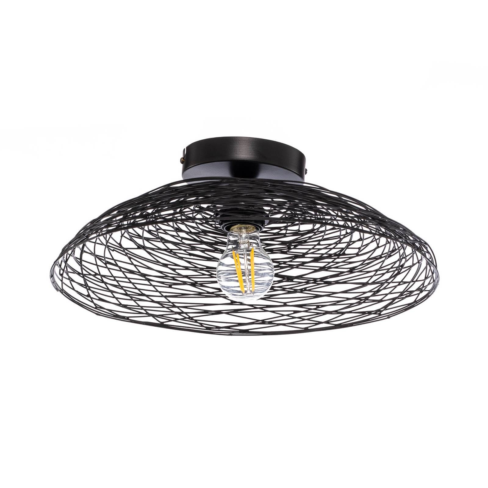 Lindby Deckenleuchten Thorian, Metall, Schwarz IP20, 1 x 15 W LED