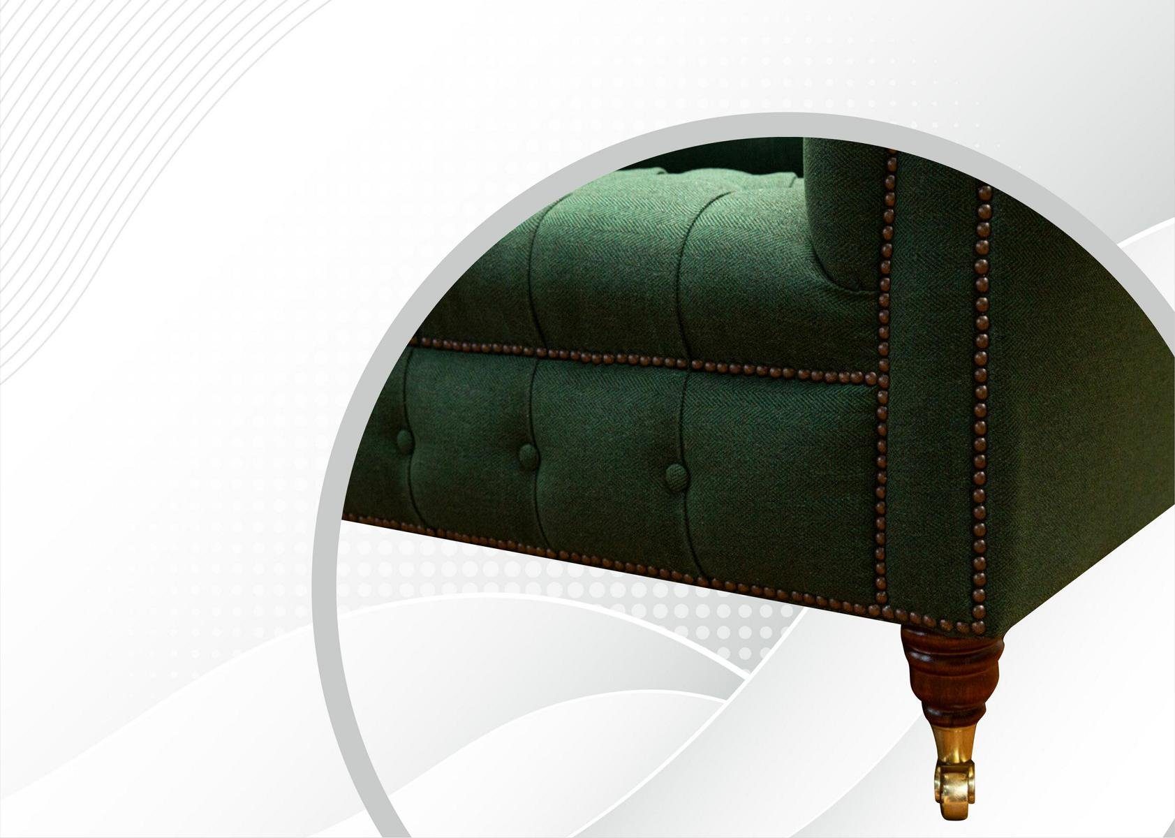 Chesterfield-Sofa, JVmoebel Chesterfield cm Design 2 Couch Sitzer Sofa 185