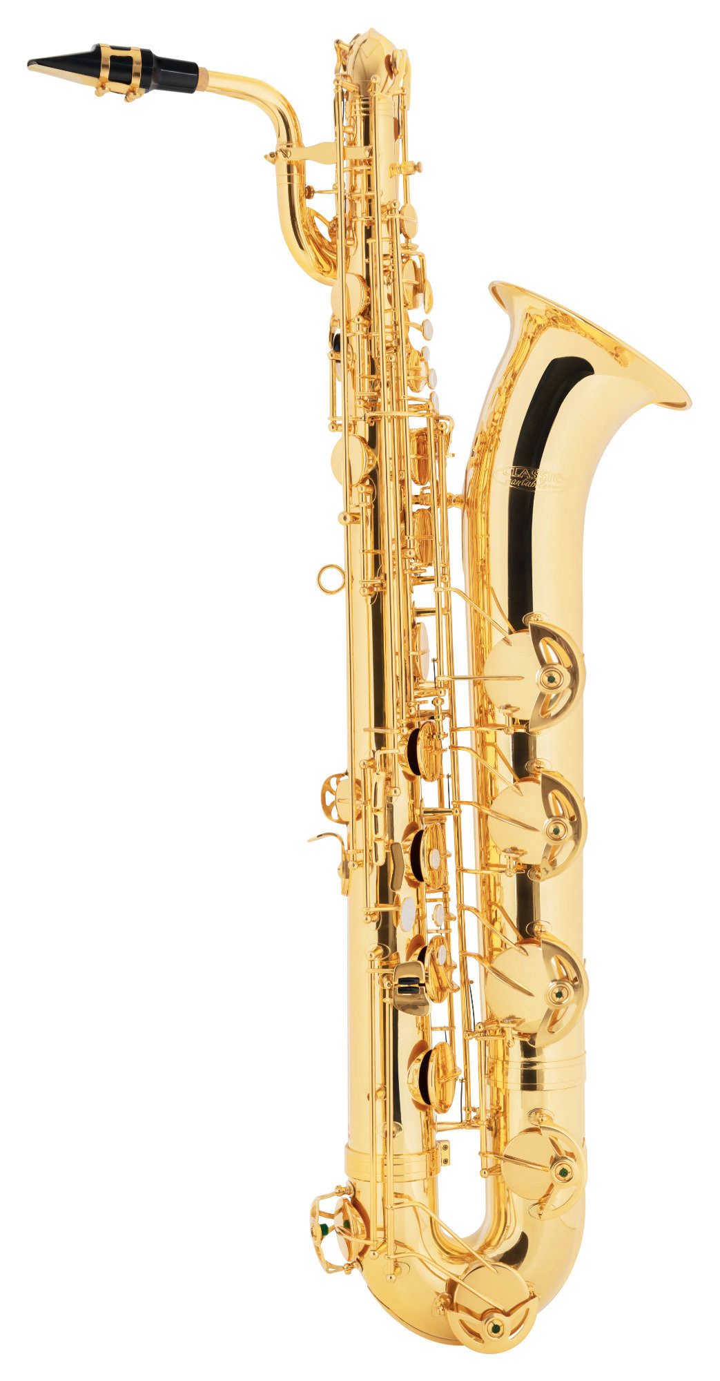 Classic Cantabile Saxophon BS-460 Baritonsaxophon Es-Stimmung mit A-Klappe, Set, 6-St., Set mit Koffer, Mundstück und Gurt, Es-Stimmung mit A-Klappe