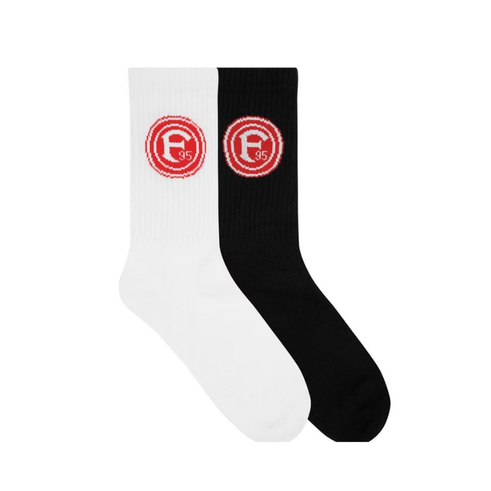 Fortuna Düsseldorf Socken Fortuna Düsseldorf Sneakersocken "Streifen"2er-Set
