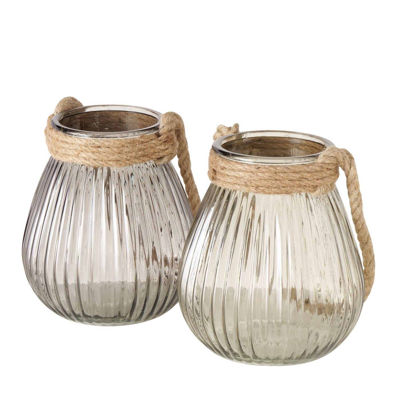 Windlicht Windlicht, 1 Stück, 22 cm hoch, Glas lackiert, Grau oder oder Hellgrün