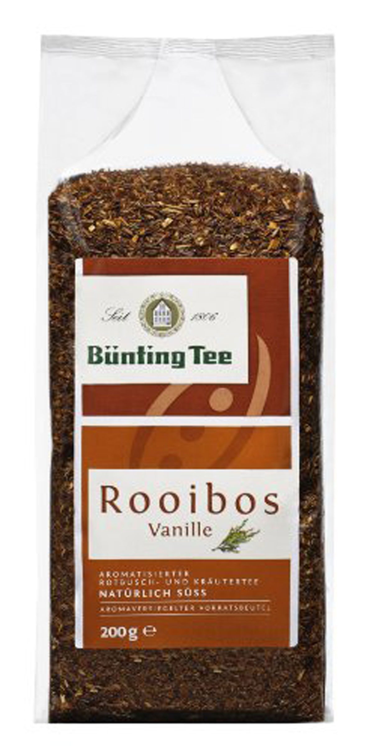 Bünting Tee Tee, Bünting Rooibos Vanilletee aromatisiert mit Vanilleegeschmack 200g