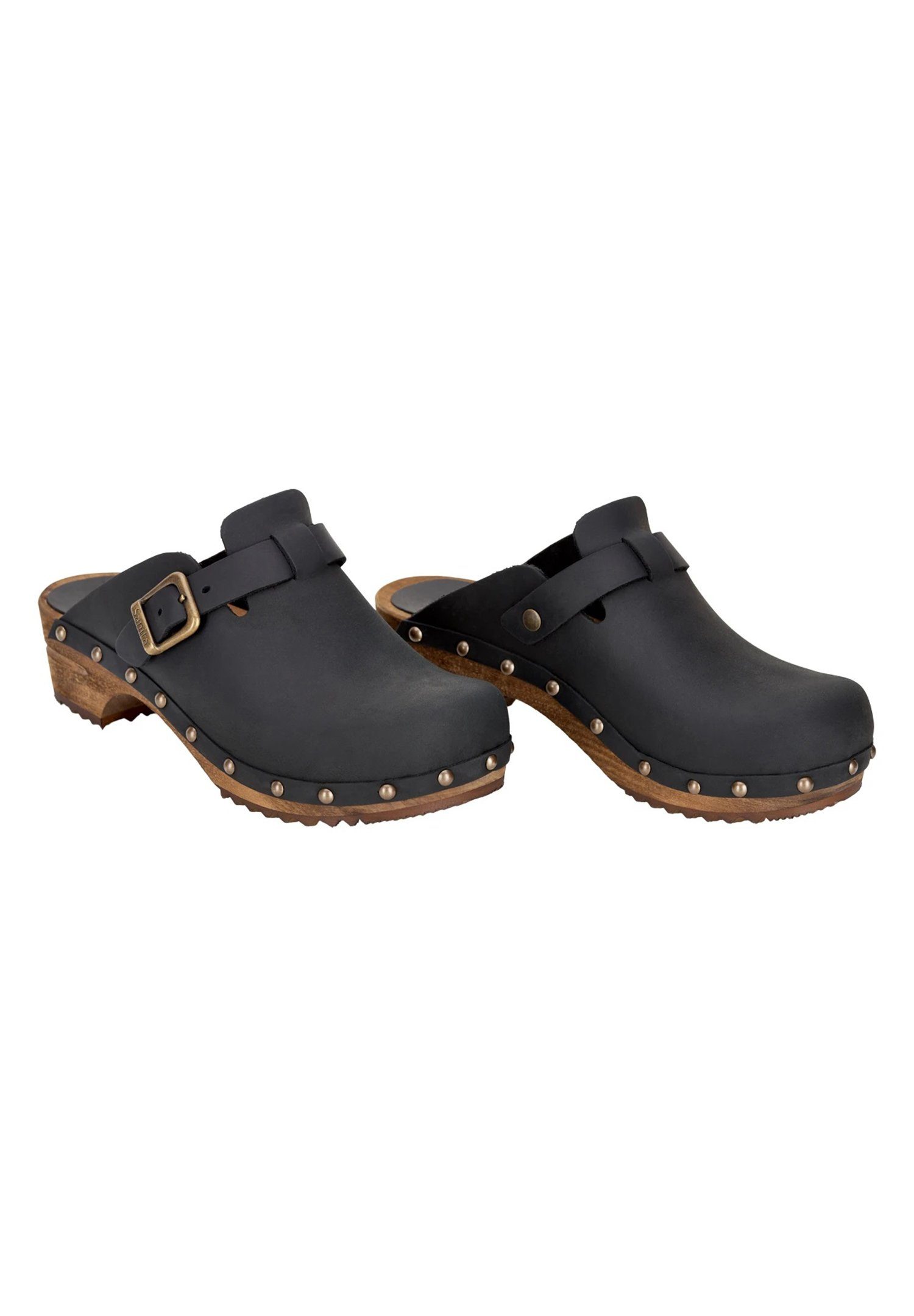 Wood Kristal open Pantolette