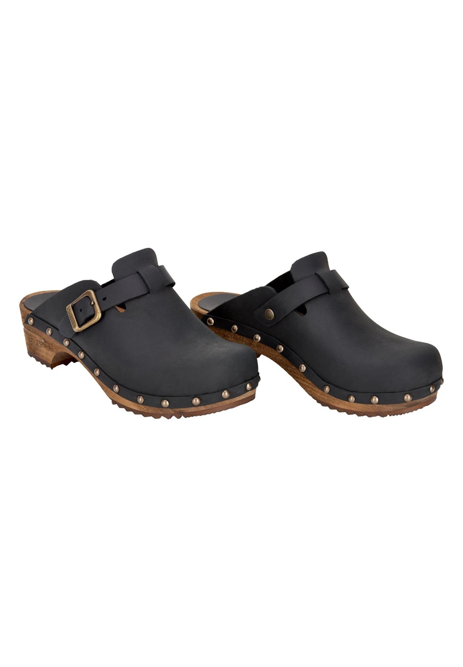 Sanita Wood Kristal open Pantolette