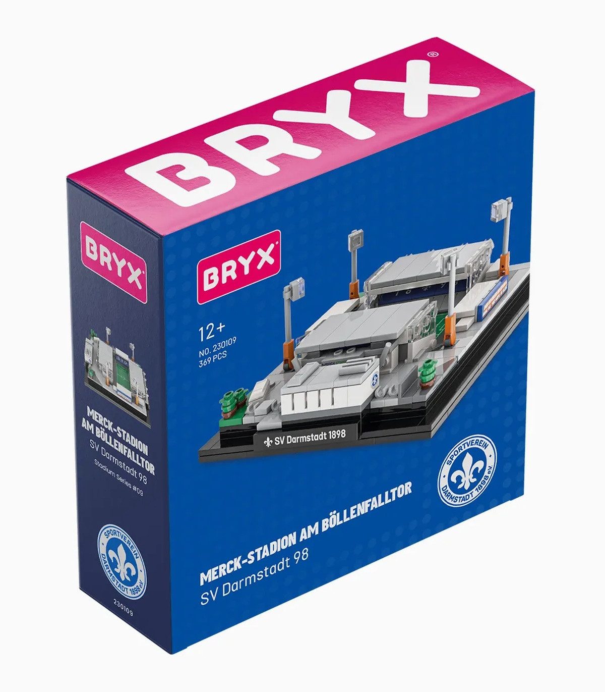 BRYX MERCK Stadion am Böllenfalltor SV Darmstadt Konstruktionsspielsteine, (369 St), Stadionmodell mit 369 Teilen