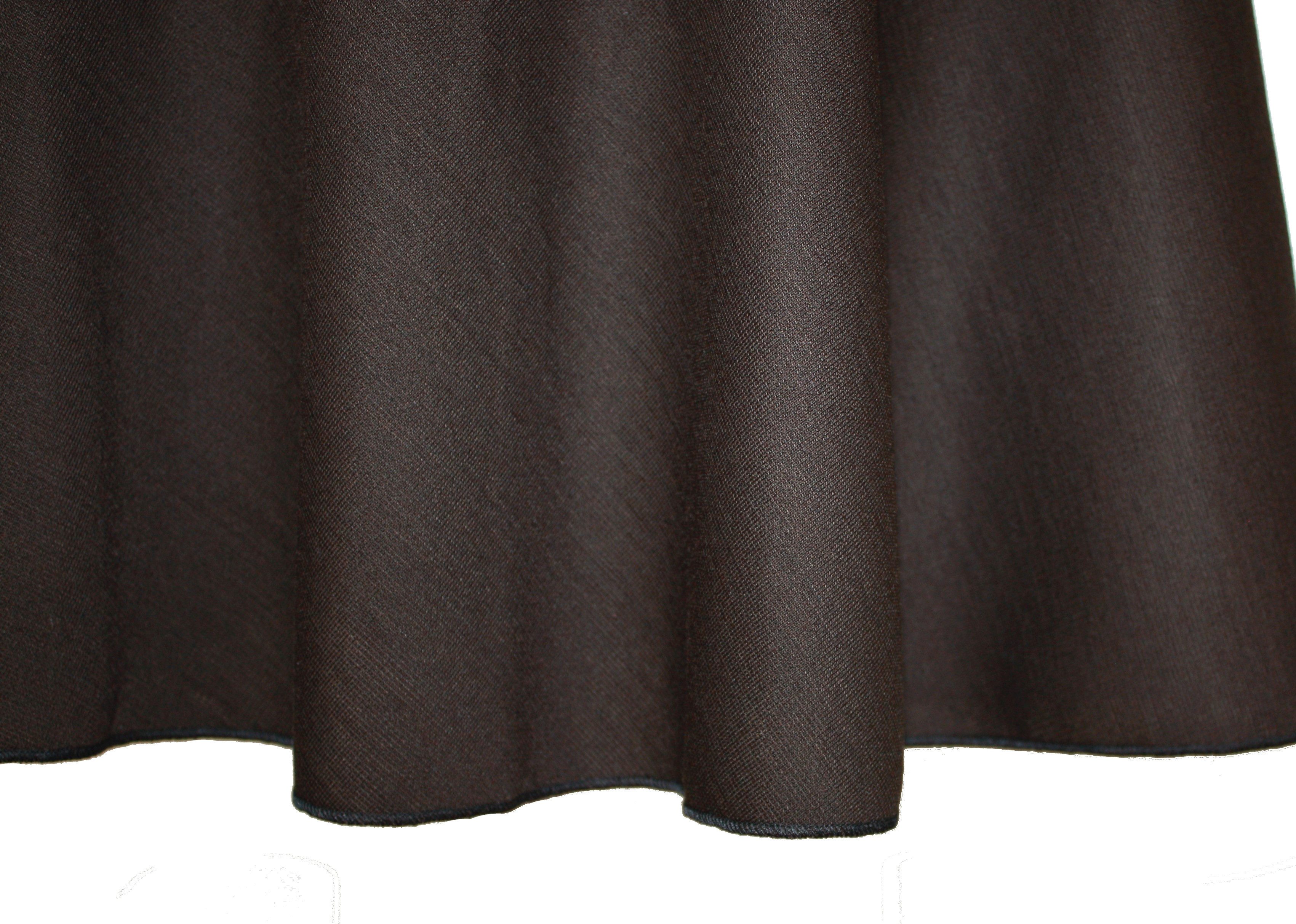 dunkle design Strickrock Feinstrick Dunkelbraun 57cm elastischer Bund