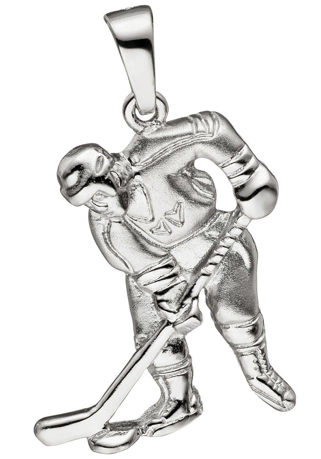 JOBO Kettenanhänger Anhänger Eishockeyspieler, 925 Silber
