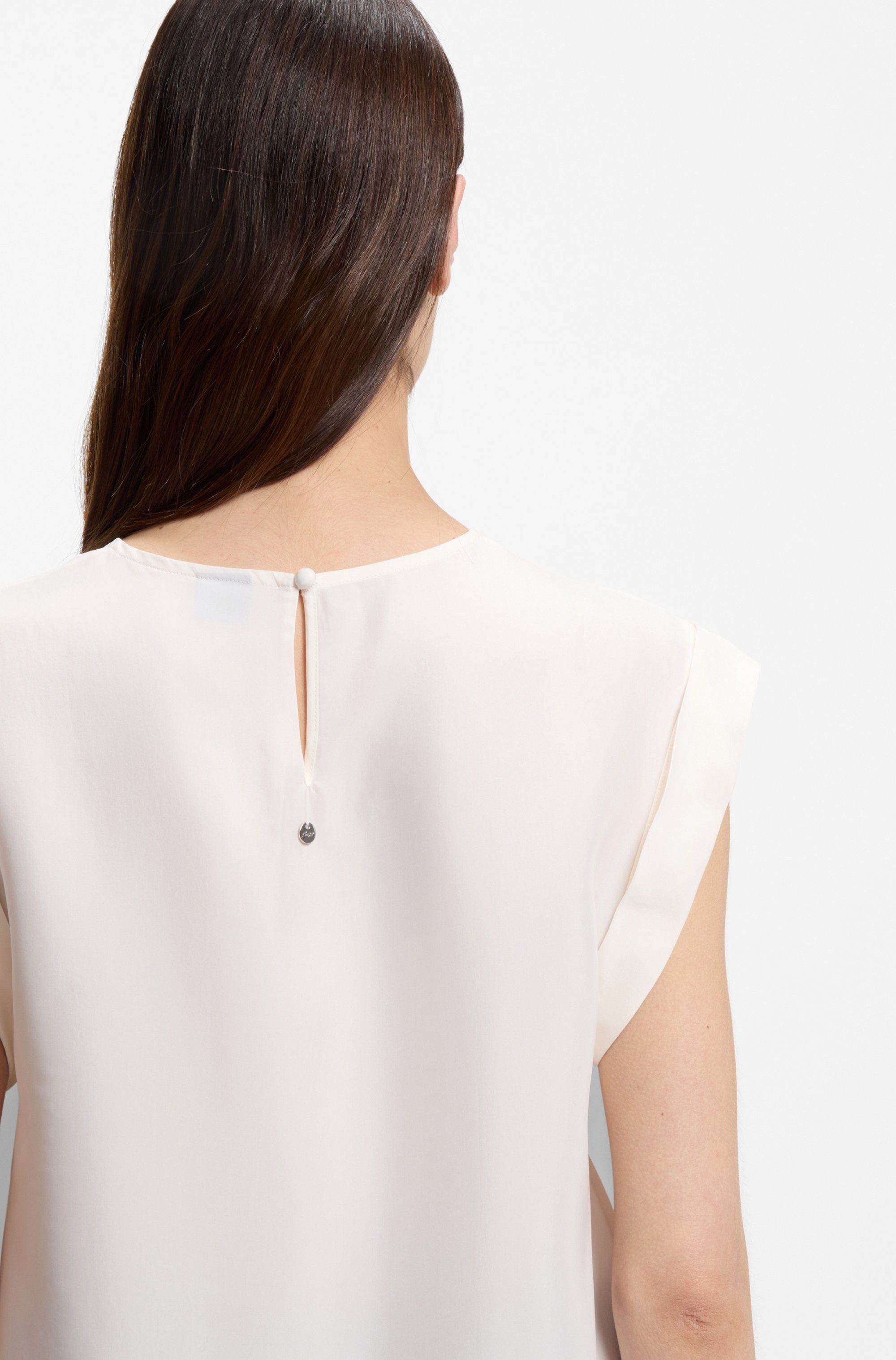 BOSS ORANGE Shirtbluse Irnette Premium Damenmode mit Ärmelaufschlag