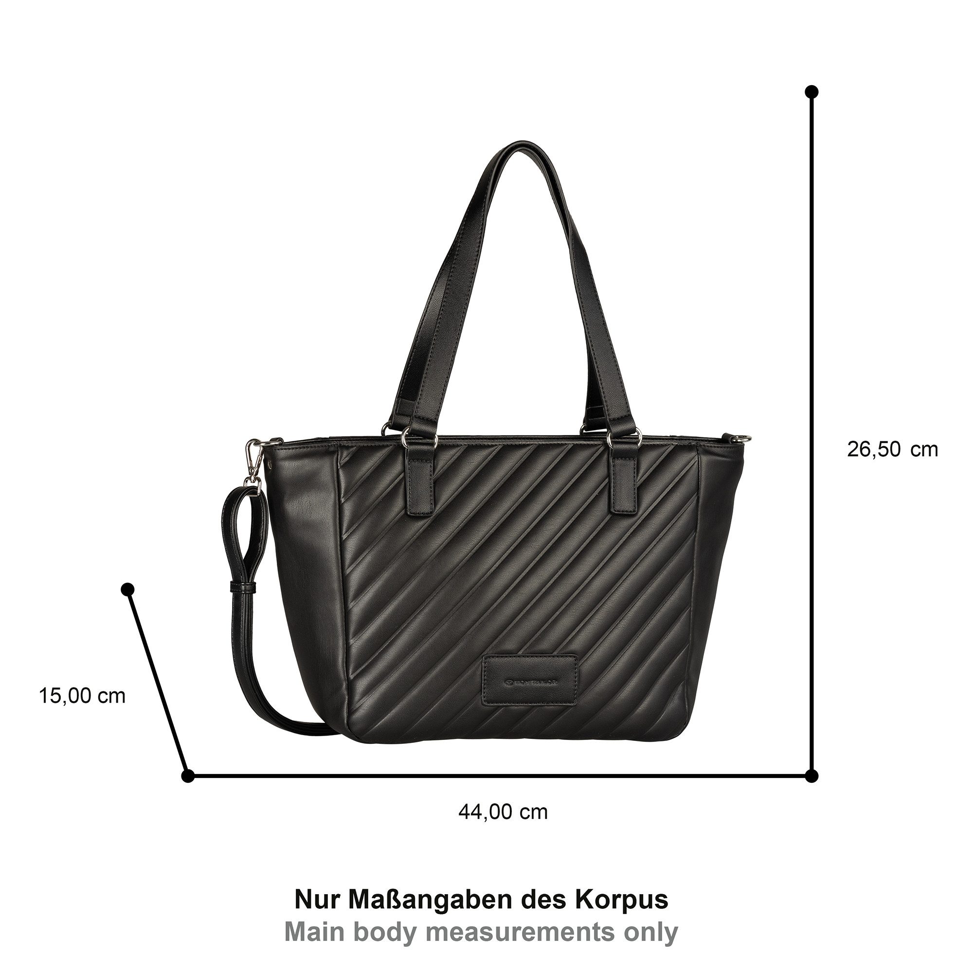 TOM TAILOR Shopper Mirela, weich wattiert und elegant in trendigen Formaten
