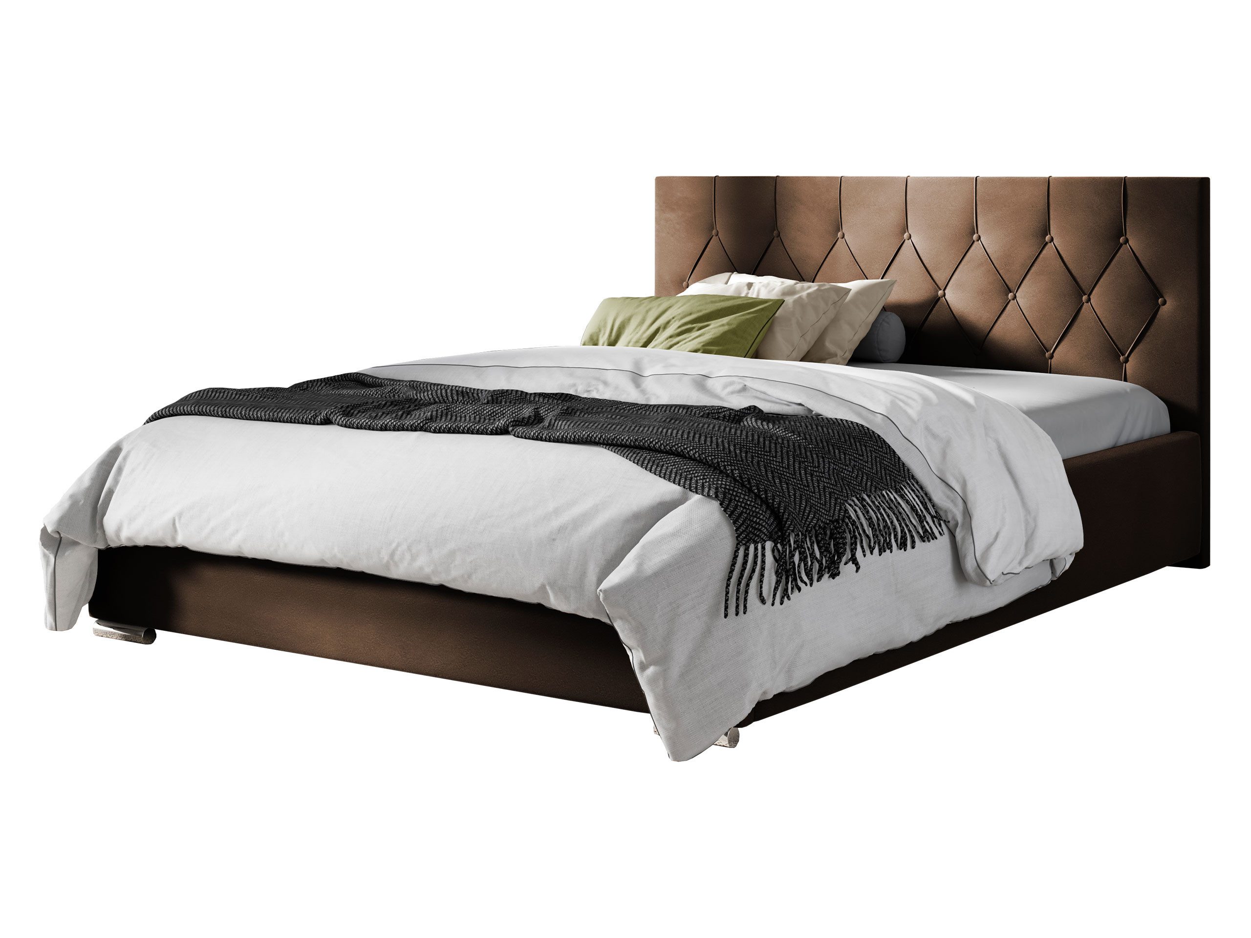 MIRJAN24 Polsterbett Sky Tap (mit Polsterkopfteil), Bettkasten + Gasdruckfedern, Bettgestell