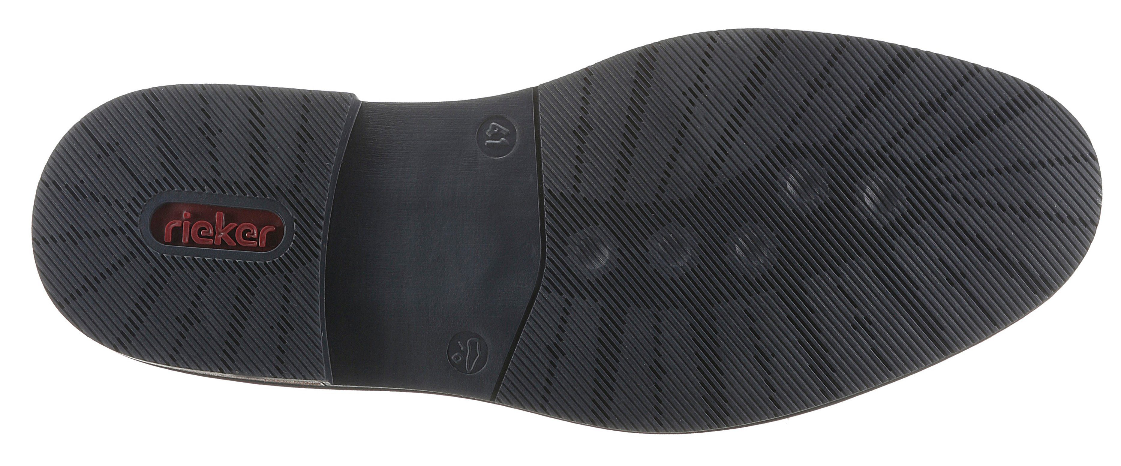 Rieker Schnürschuh mit modischen Ziernähten, Freizeitschuh, Halbschuh, Schnürschuh