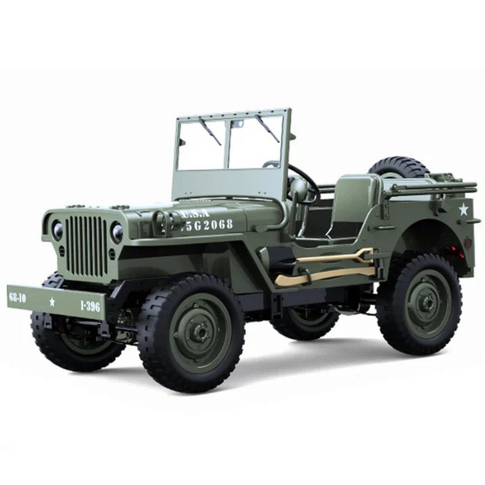 TSP-Racing Modellbausatz TSP-Racing Military Jeep 1/10 RTR 2.4 Ghz incl. Akku - USB Lader