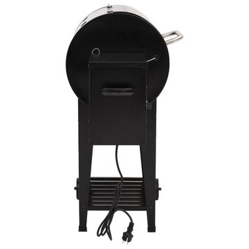 vidaXL Holzkohlegrill Pelletgrill mit Ablage Schwarz 94 cm Eisen