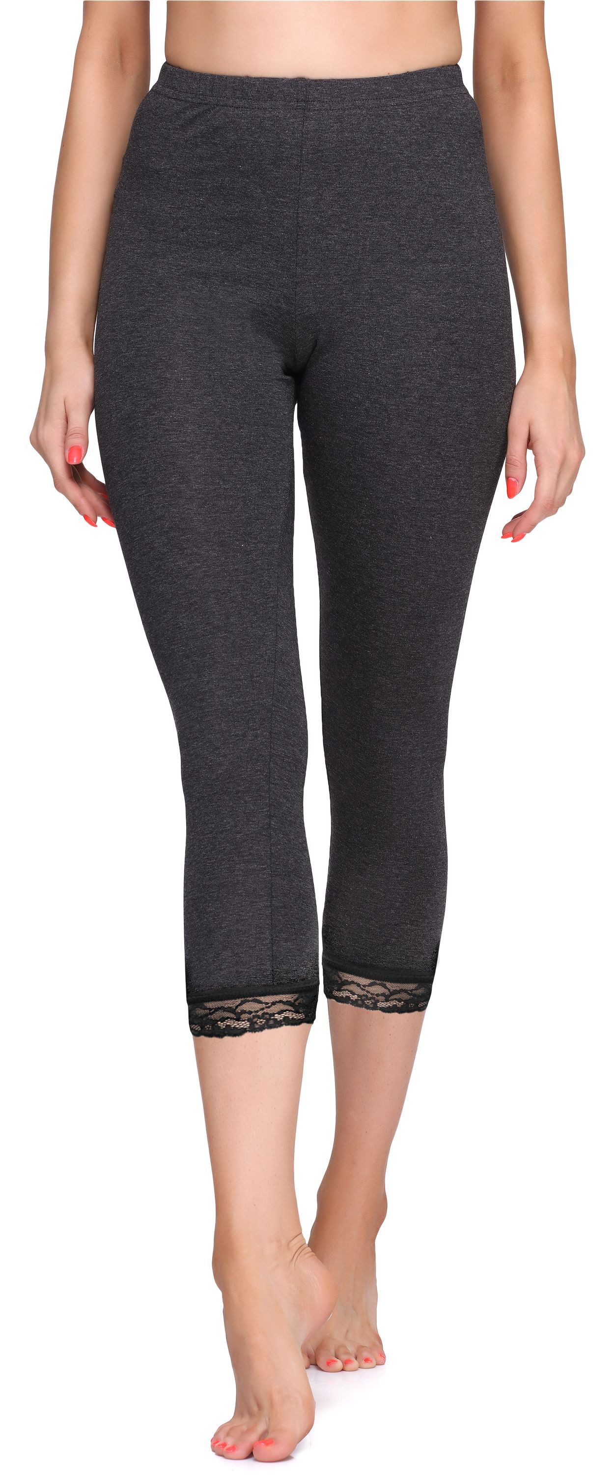 Merry Style Leggings Damen 3/4 Capri Hose MS10-290 (1-tlg) elastischer Bund – Bild 3 von 4