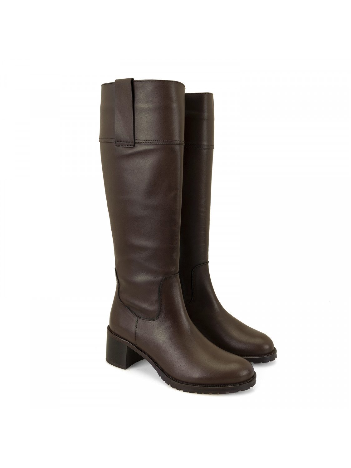 Desa Damen-Lederstiefel – 5,5 cm Absatz, zum Hineinschlüpfen, atmungsaktiv günstig online kaufen