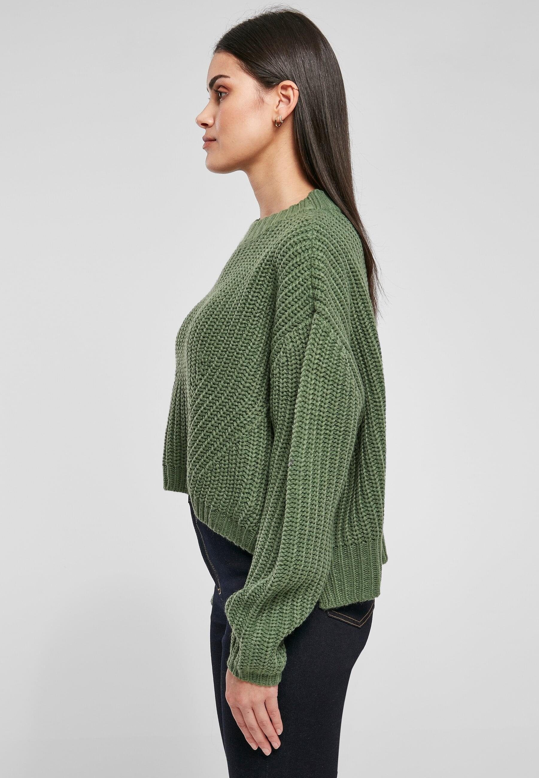 Ladies Sweater Kapuzenpullover salvia URBAN CLASSICS (1-tlg) Oversize Damen Wide