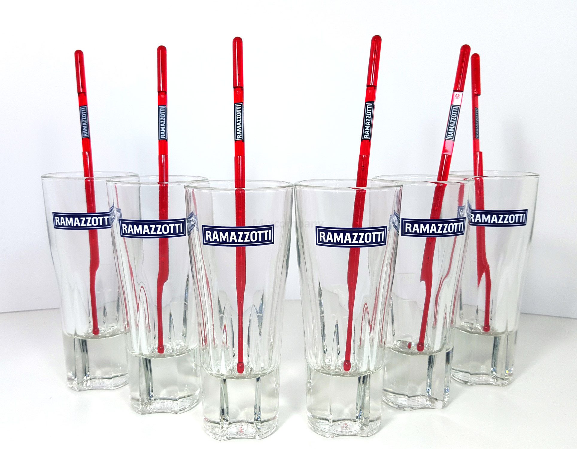 Gläser-Set Ramazzotti Gläser Set - 6x Ramazzotti Gläser 2/4cl geeicht + 6x Sti