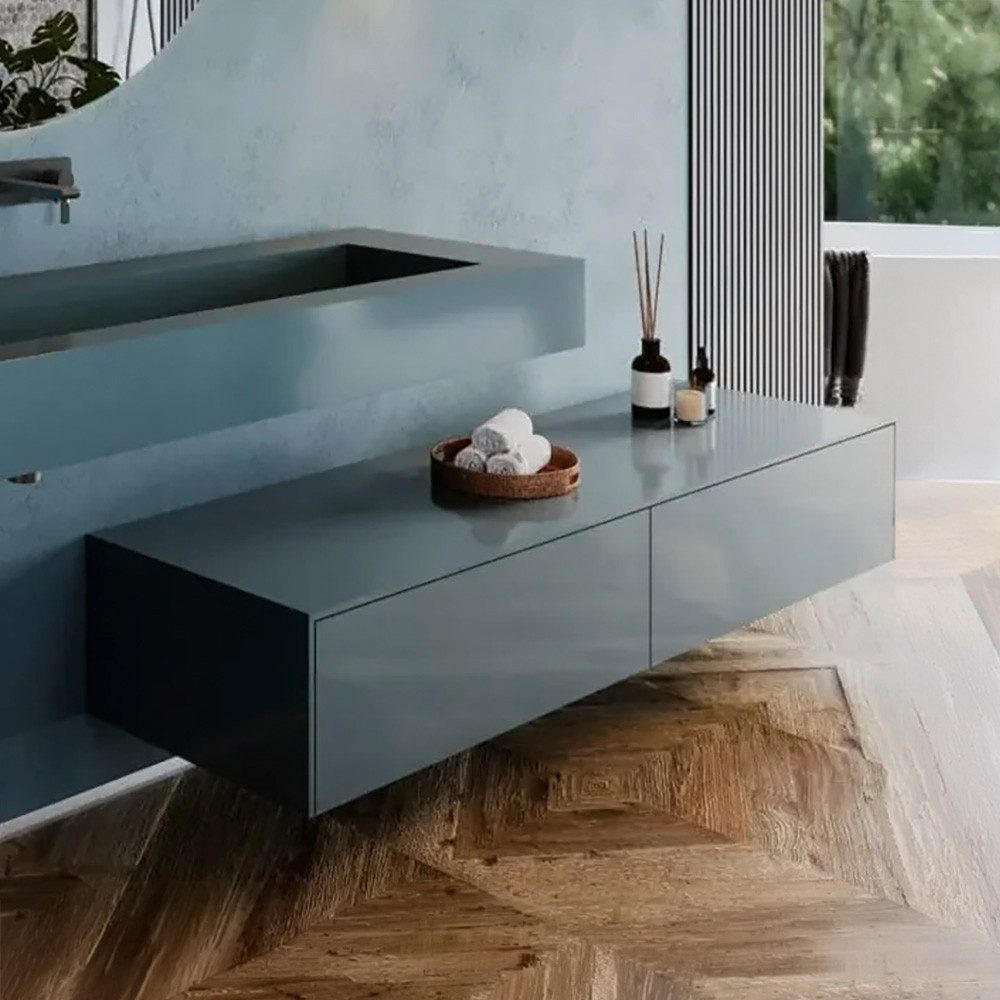 Henneke Sideboard Corian® Sideboard CuttingEdge, Fugenlos aus Mineralwerkstoff