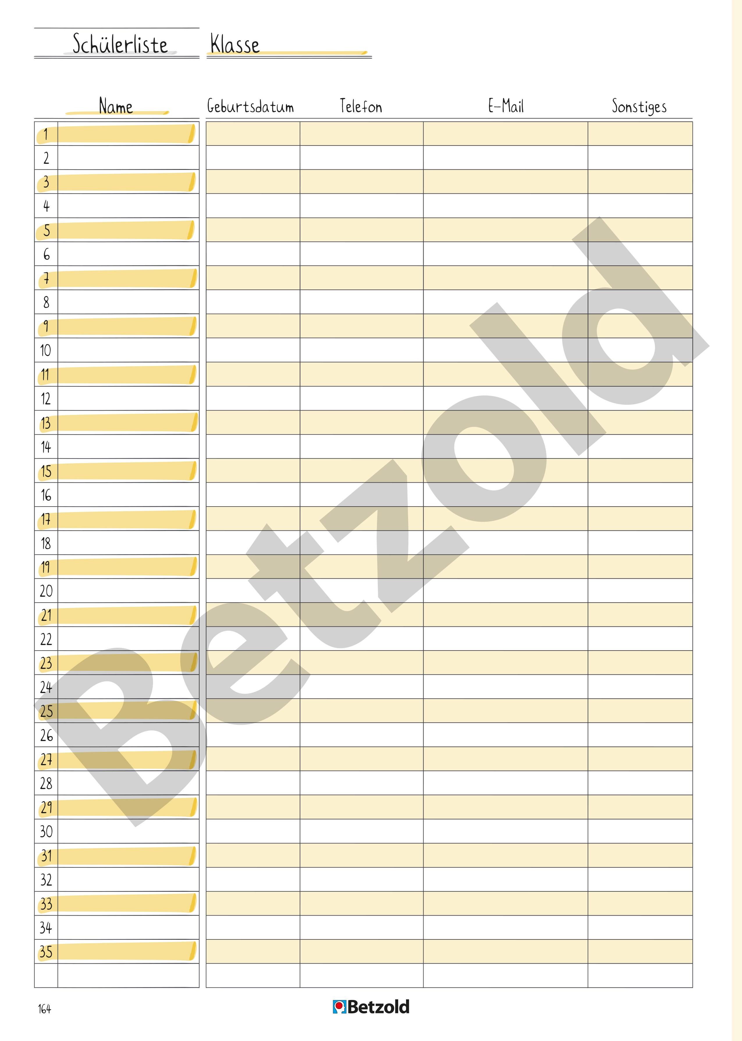 Betzold Jahresplaner Planer-Set „Referendariat“ 1