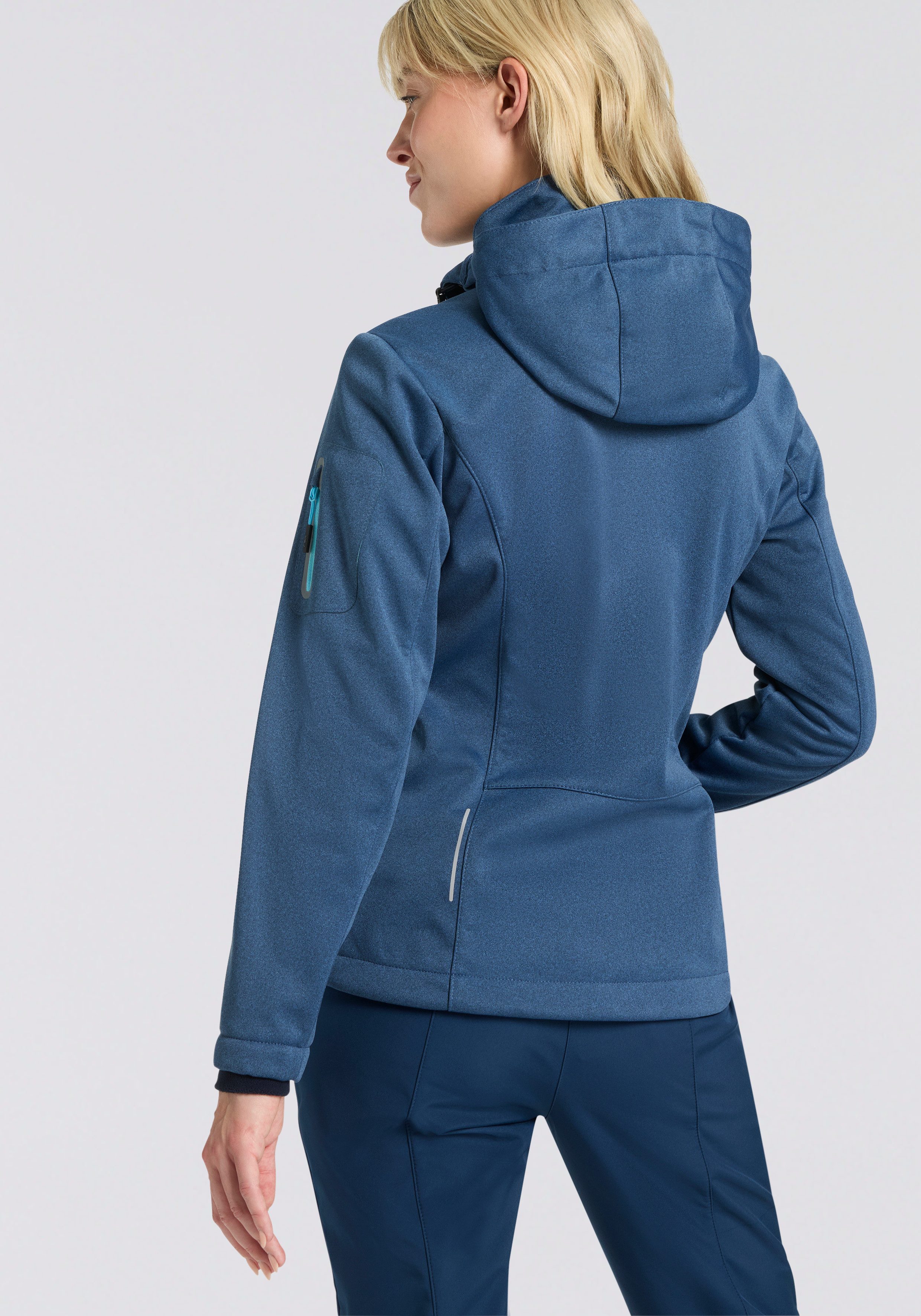 CMP Softshelljacke (1-St) sportlicher Stil, mit abnehmbarer Kapuze, wasserd günstig online kaufen