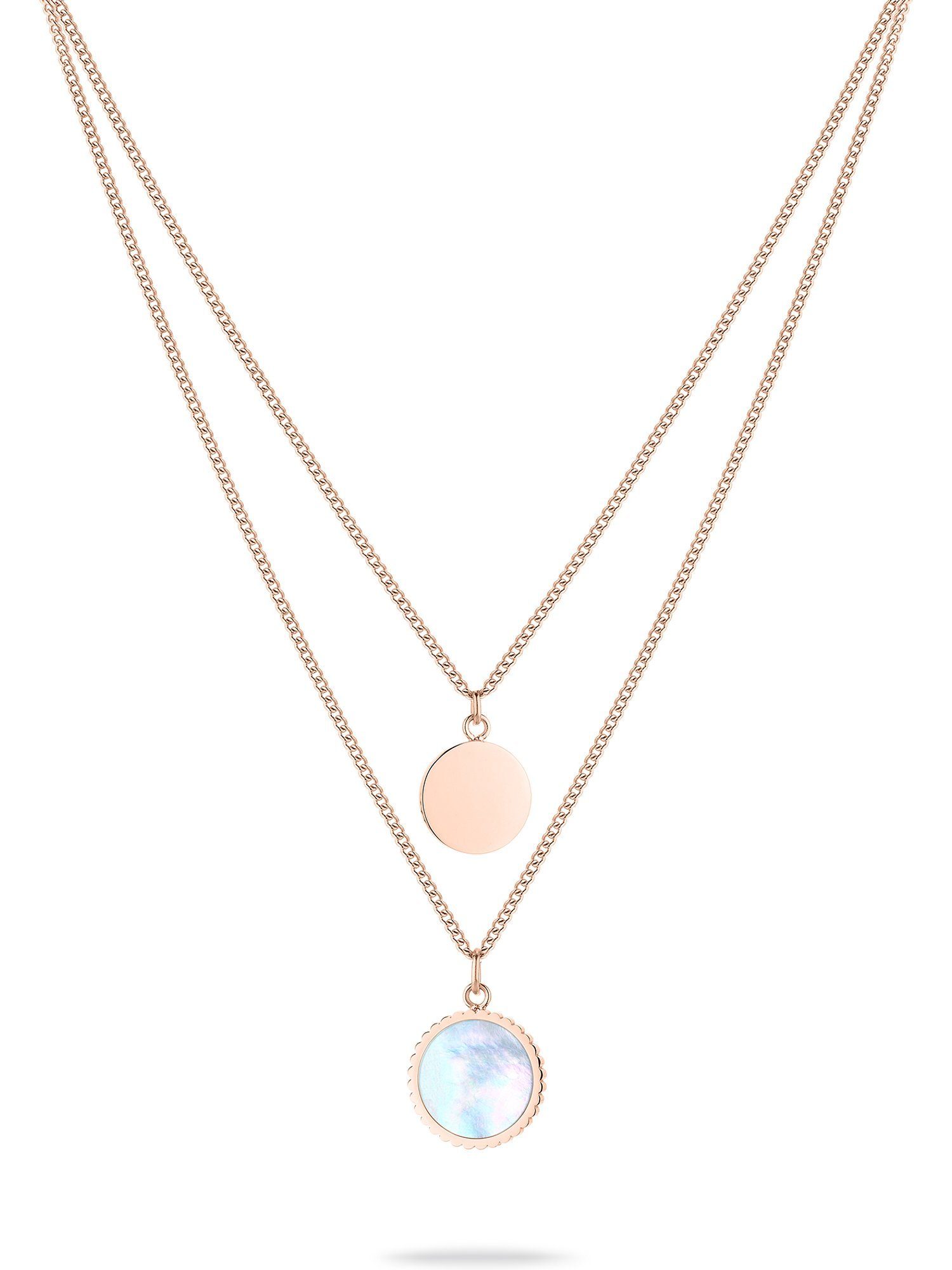 Tamaris Edelstahlkette Tamaris Damen-Kette Edelstahl 1 Perlmutt