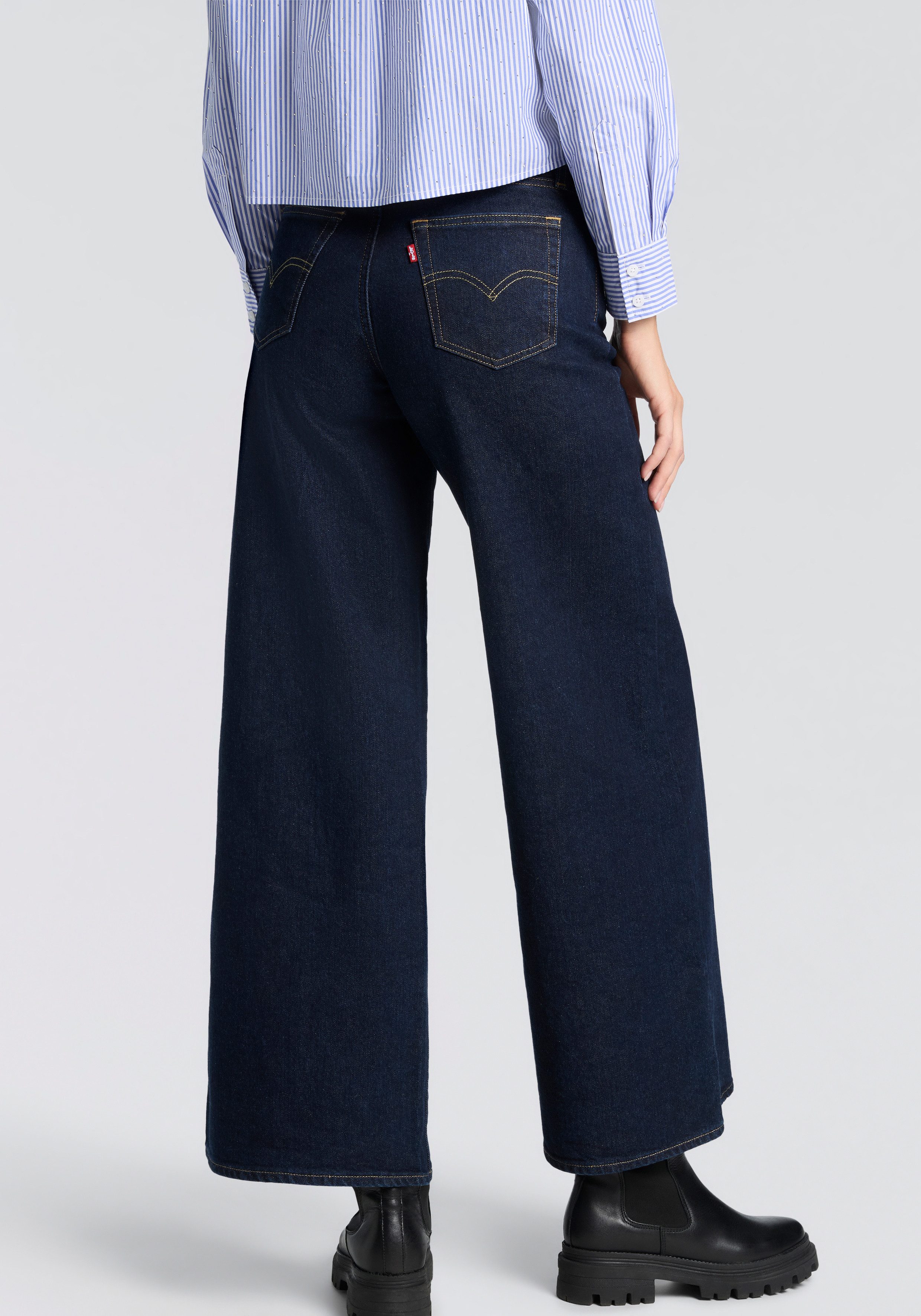 Levi's® Schlagjeans Levi's® 728 High-Rise Wide-Leg Jeans weite Beinform