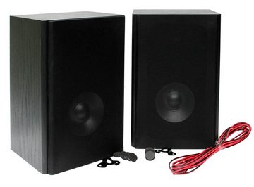E-Lektron BK-55 Stereo Regal-Lautsprecher (50 W, Passive Lautsprecher, Lautsprecherfront ist abnehmbar)
