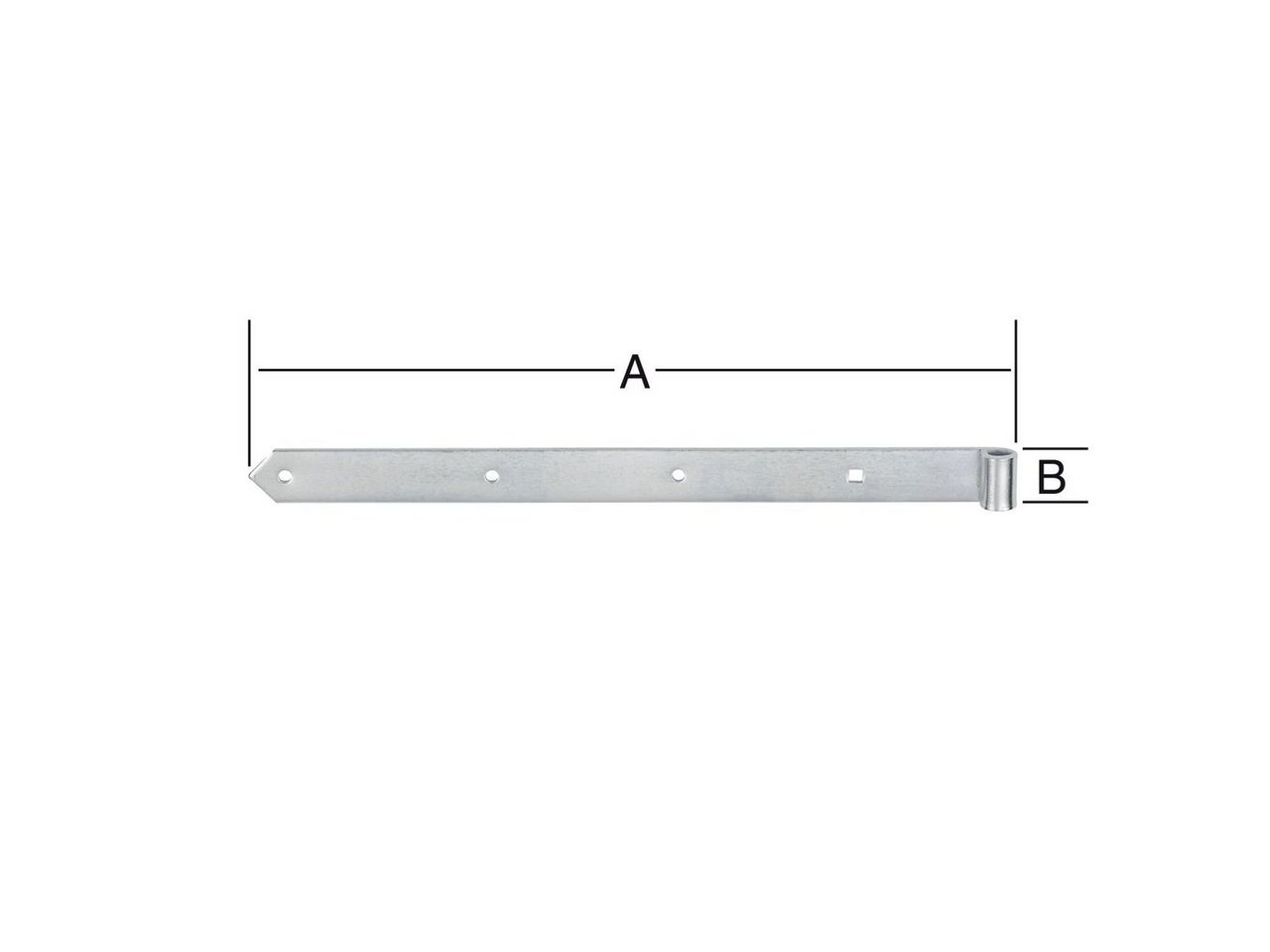 Thumbnail - Vormann Ladenband Vormann Ladenbänder leicht verzinkt 300 x 30 x 10