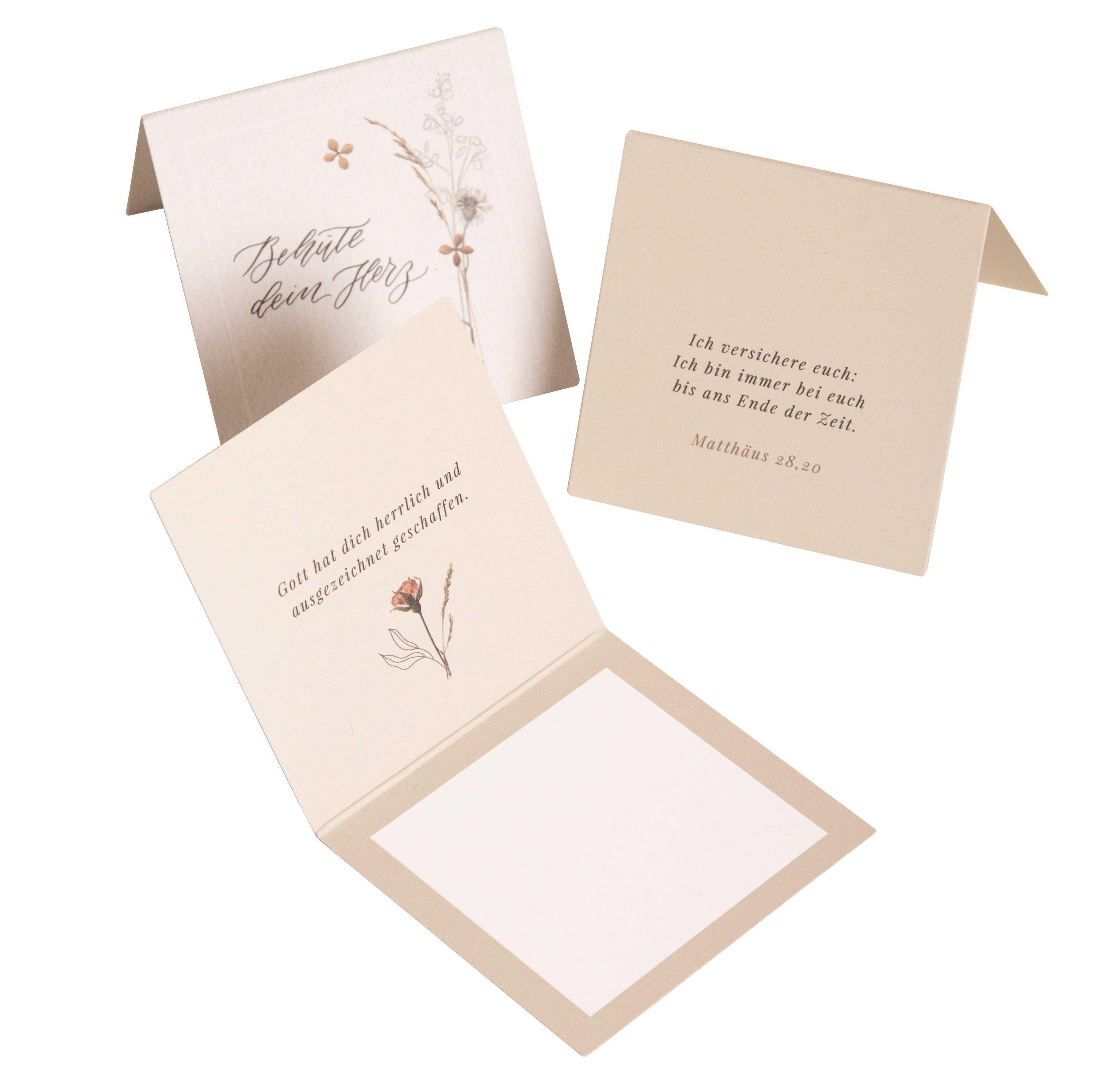 SCM Verlag Fotoalbum Blühende Worte - 40 Wunschkärtchen