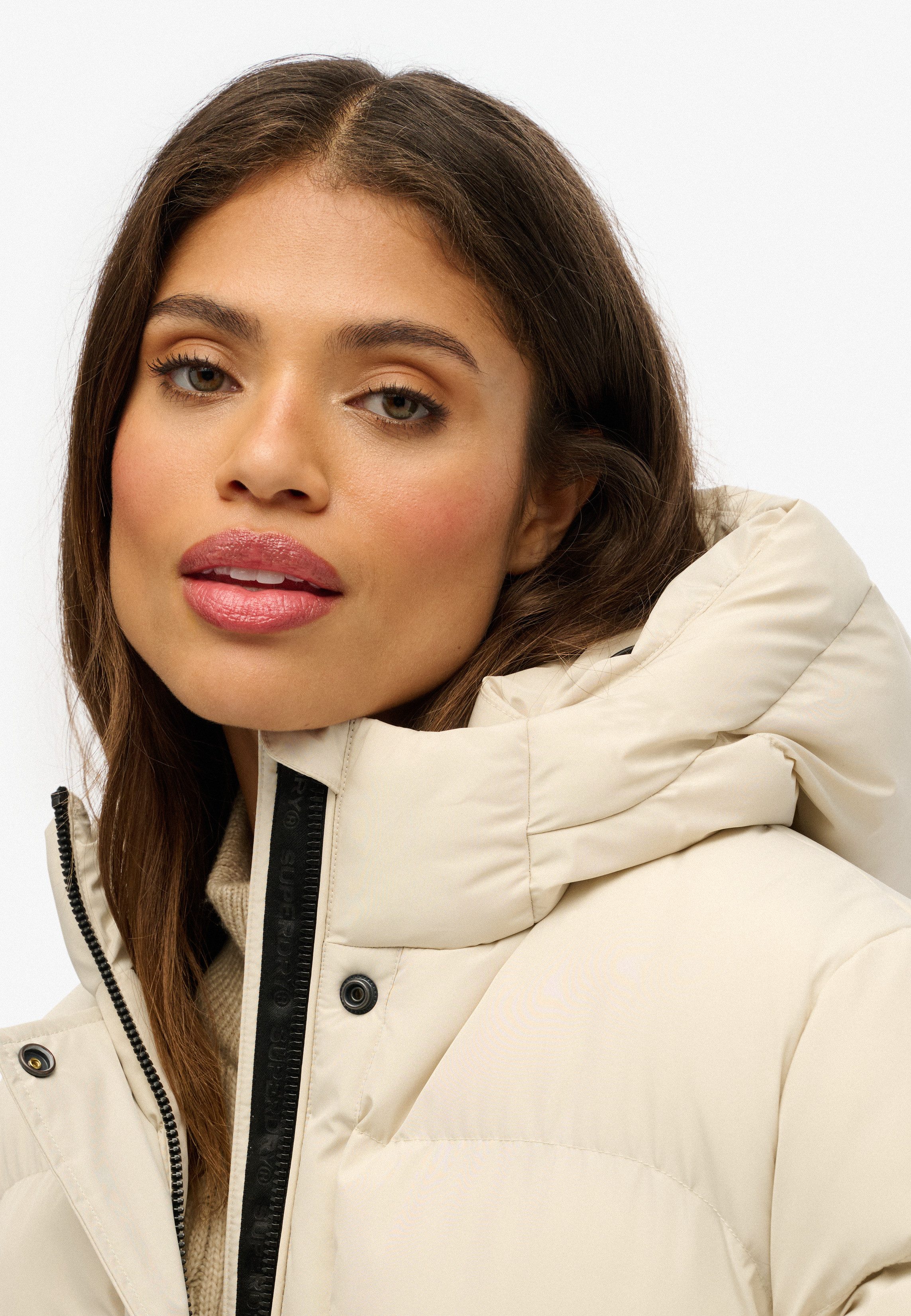 Superdry Steppjacke HOODED 5 BAFFLE SPORTS PUFFER mit Reißverschluss, aus Polyester und Kunstfaser, Relaxed Fit
