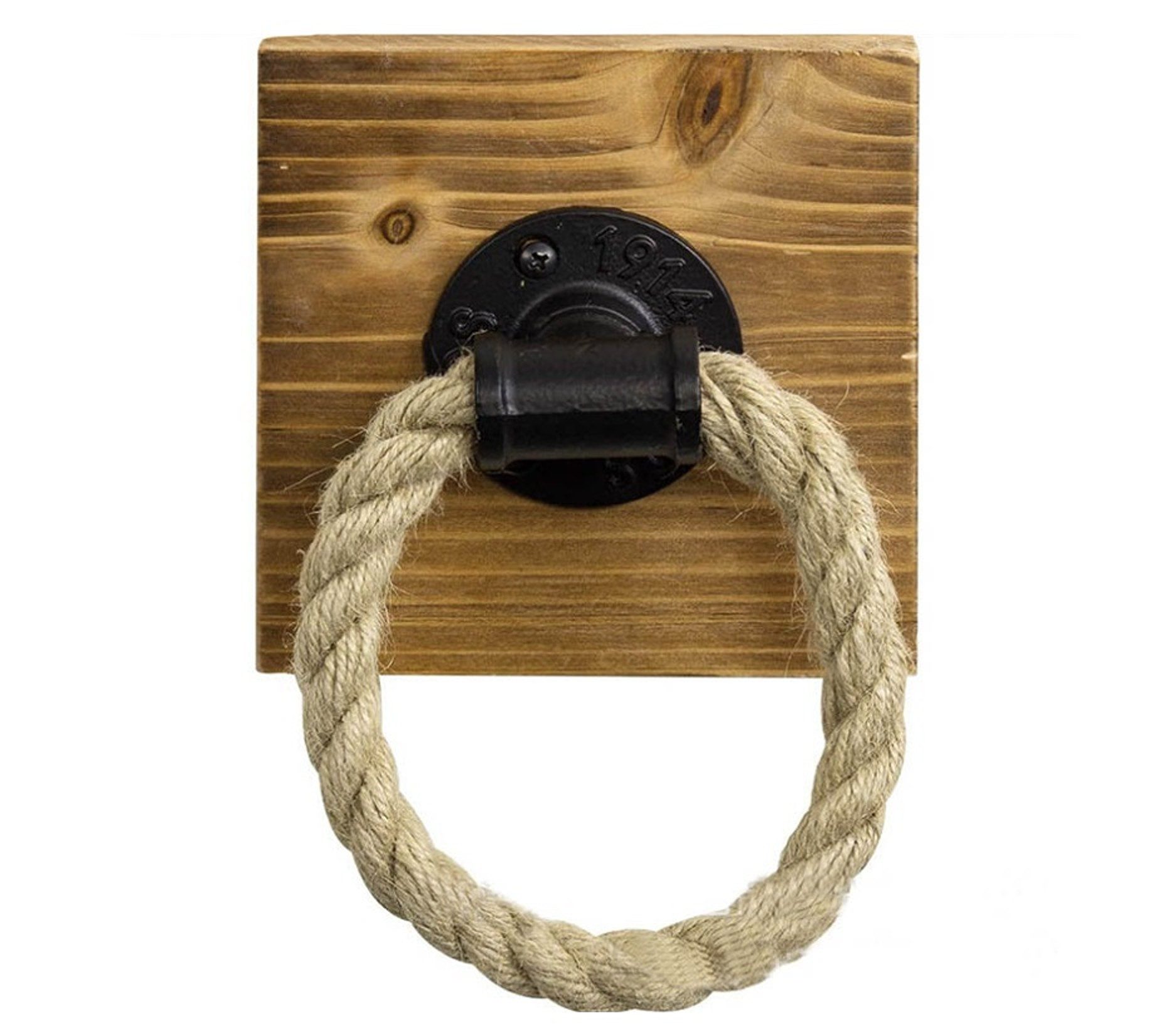 BAYLI Regal Industrial Rohr Handtuchhalter mit Seil für Badezimmer, rustika günstig online kaufen