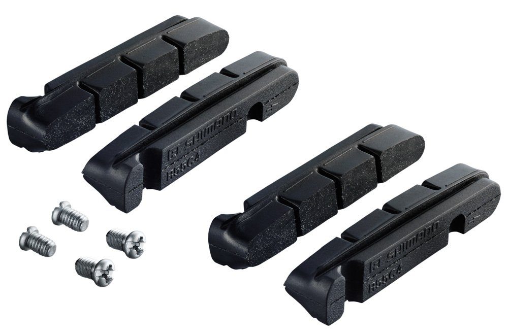Shimano Felgenbremse Shimano R55C4 Bremsbeläge für Cartridge Rennrad Bremsschuhe (2 Paar)