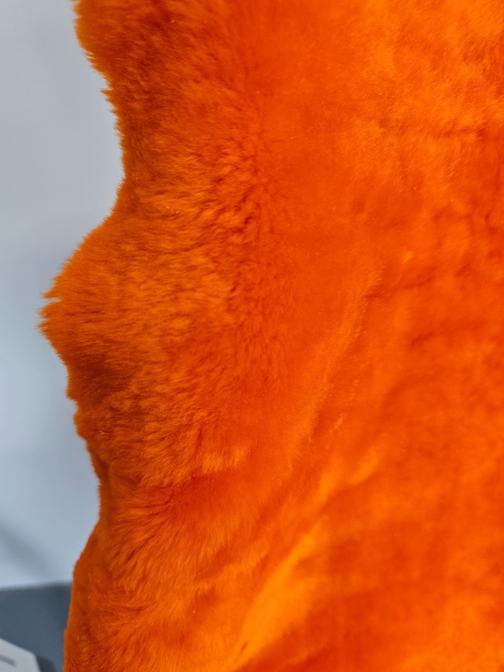 Provellus Fellteppich Merino Schaffell Orange Gefärbt günstig online kaufen