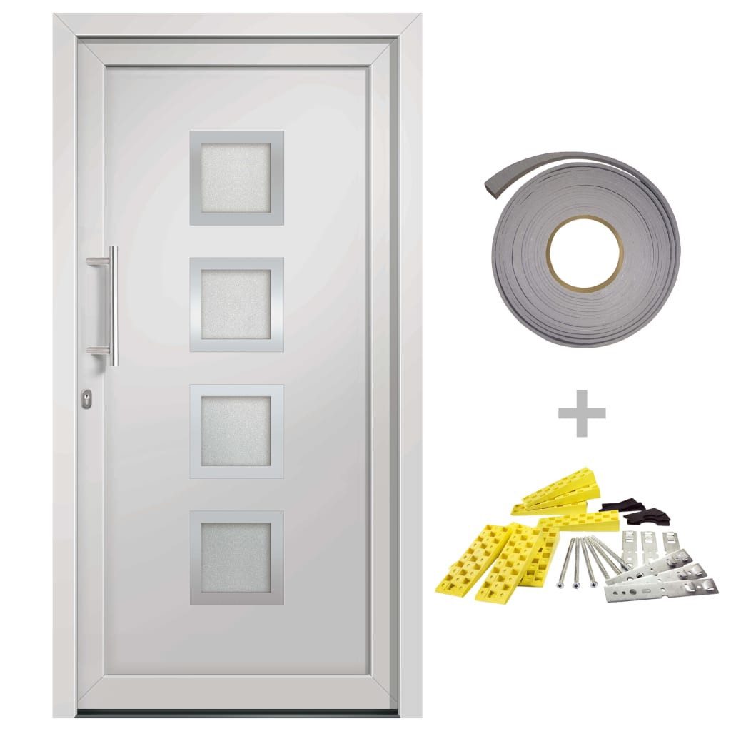 vidaXL Haustür Haustür Weiß 108x208 cm günstig online kaufen