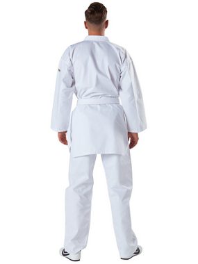 KWON Taekwondoanzug Song Taekwondo Anzug mit Gürtel Hose und Jacke Club Line (komplett, 3 Teile), Kinder, Erwachsene, Größen: 90 - 210 cm, weiß, 8 OZ