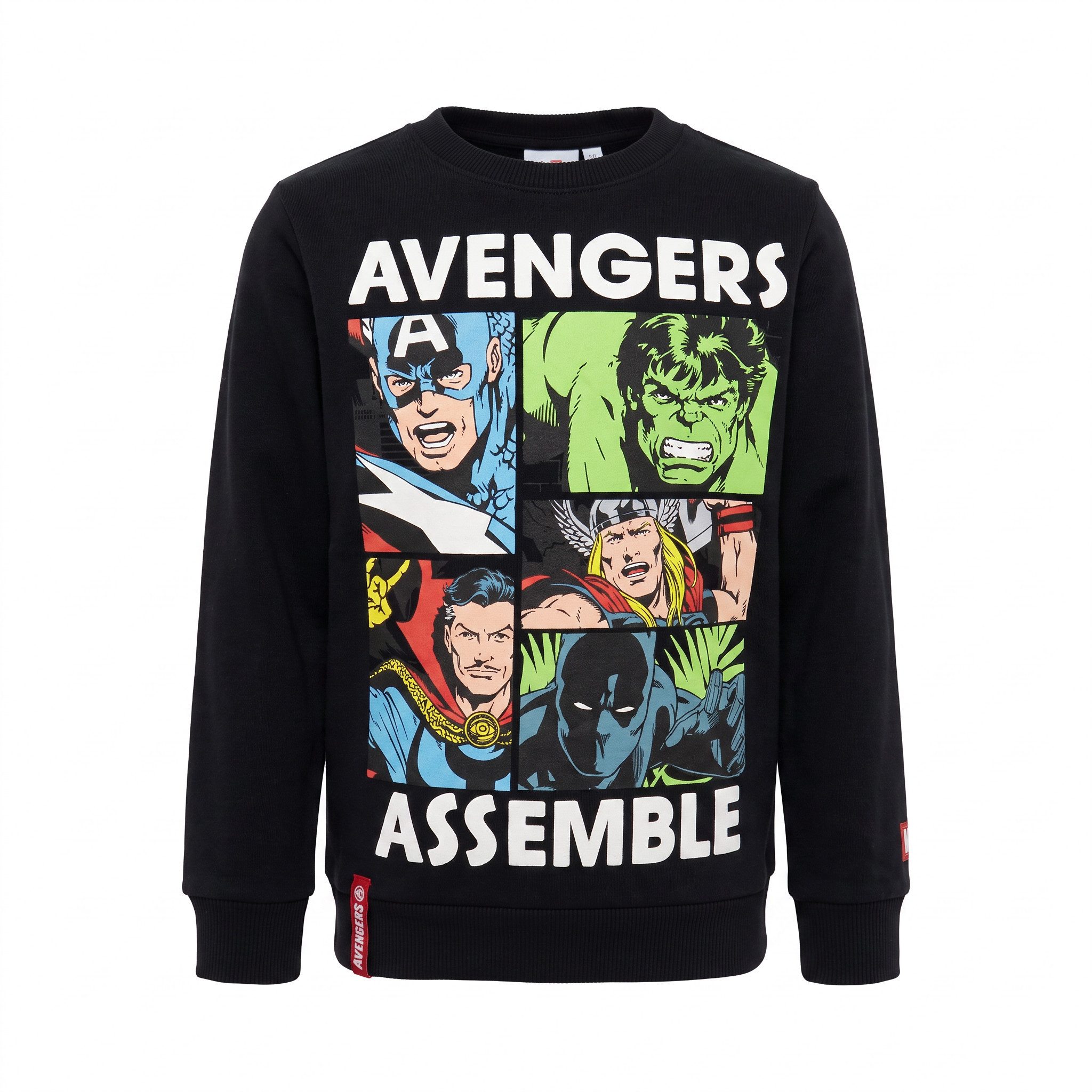 MARVEL Sweater Marvel Avengers Kinder Jungen Pullover Pulli Gr. 104 bis 152 Hulk Dr Strange