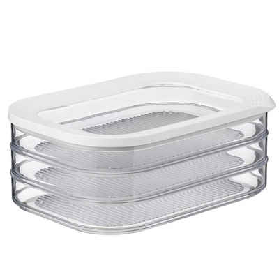 BlingBin Frischhaltedose Feinkostbehälter mit 3 Lagen Kühlschrank Fleischbox, Kunststoff, (1er Set, 1-tlg., 1pcs), Vorratsbox mit Deckel Geeignet zur Aufbewahrung von Fleischprodukten