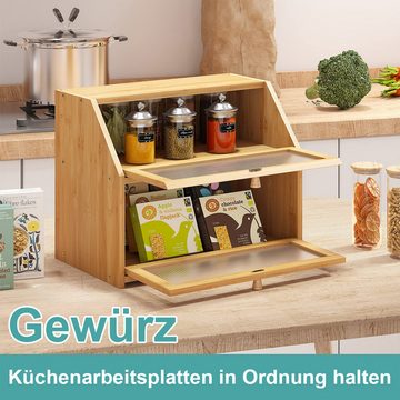 Welikera Aufsatzschrank Sideboard, 33*25*42cm Tassenaufbewahrung Schrank Japanischer Stil