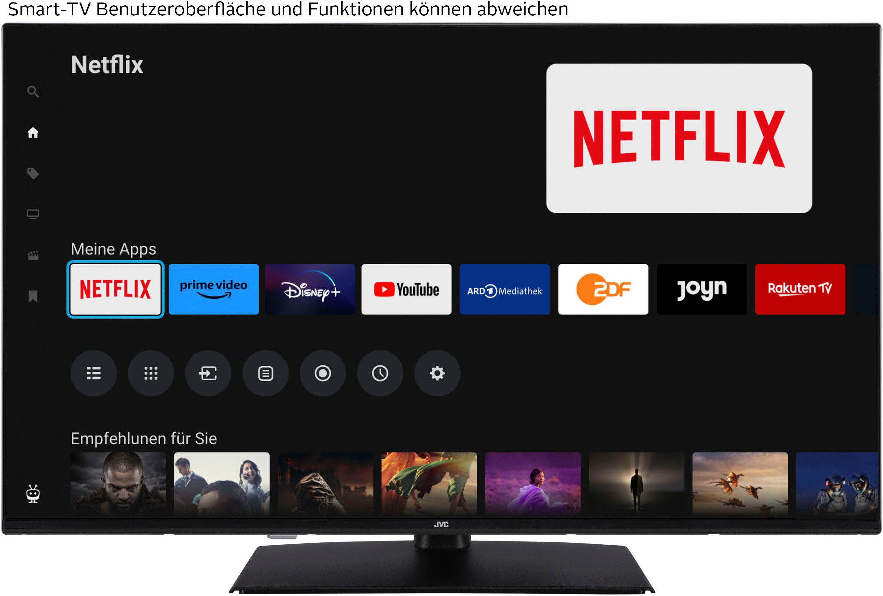 JVC LT-43VF5355 LED-Fernseher (108 cm/43 Zoll, schwarz ! RABATT: 11.52%