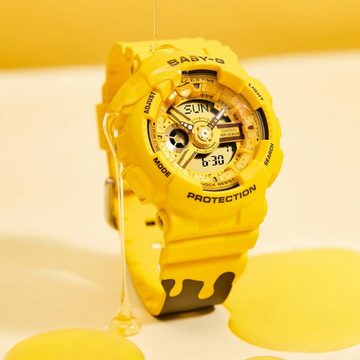 Casio Collection Digitaluhr Casio Baby-G BA-110XSLC-9AER "Honey Drip" (Gelb)