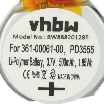 vhbw kompatibel mit Garmin Tactix Charlie, Tactix Delta Akku Li-Polymer 500 mAh (3,7 V)