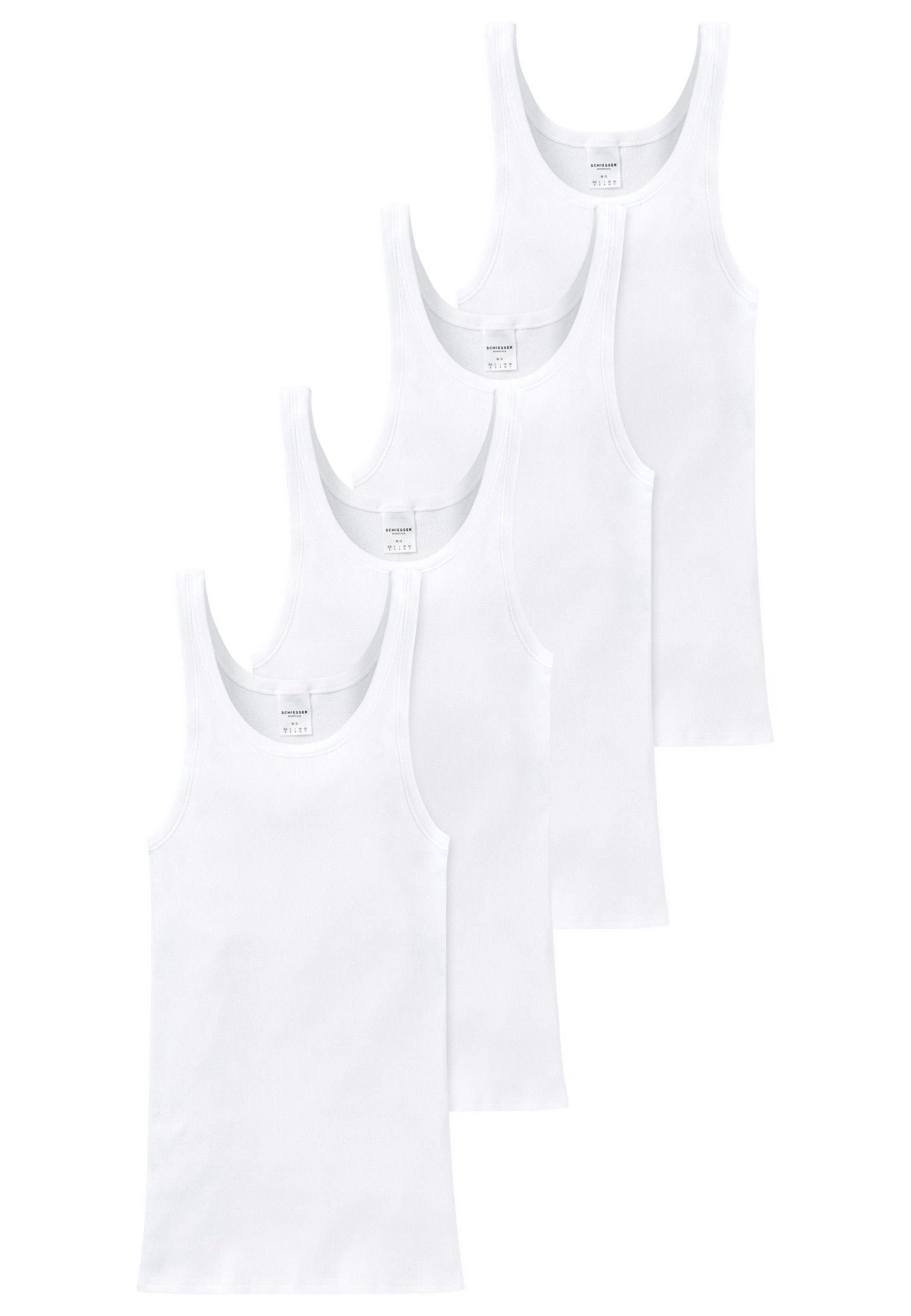 Schiesser Unterhemd 4er Pack Cotton Essentials günstig online kaufen
