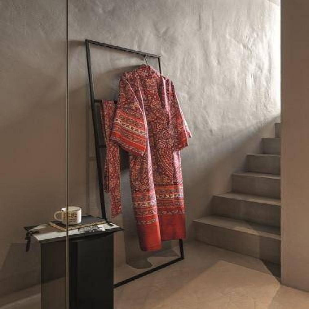 Bassetti Kimono PIAZZA DI SPAGNA R1 in L/XL, 100% Baumwolle, Gürtel