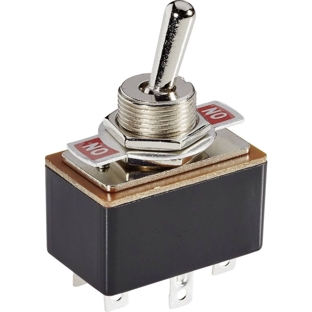 TRU COMPONENTS Schalter Kippschalter 250 V/AC 1.5 A, Metallhebel | Schalter