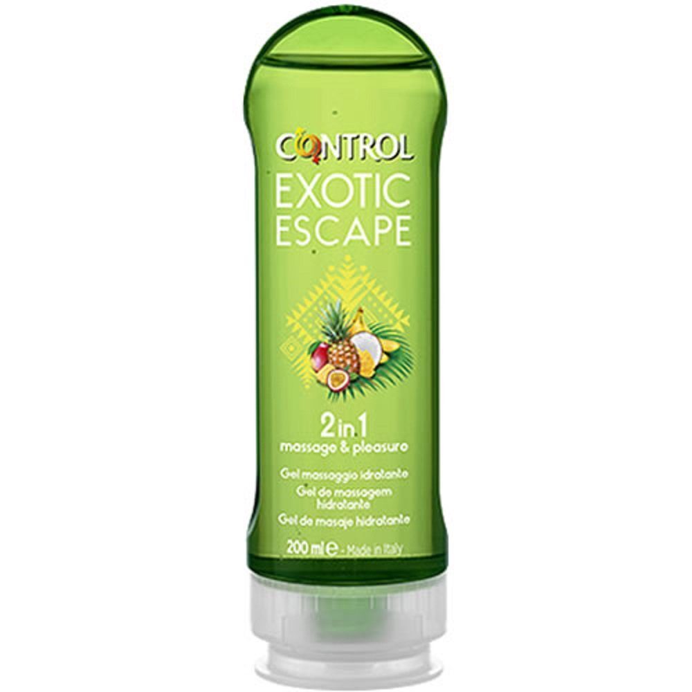 Control Gleit- und Massagegel 2-in-1 Exotic Escape, Flasche mit 200ml, 1-tlg., Gleit- und Massagegel mit tropischem Duft