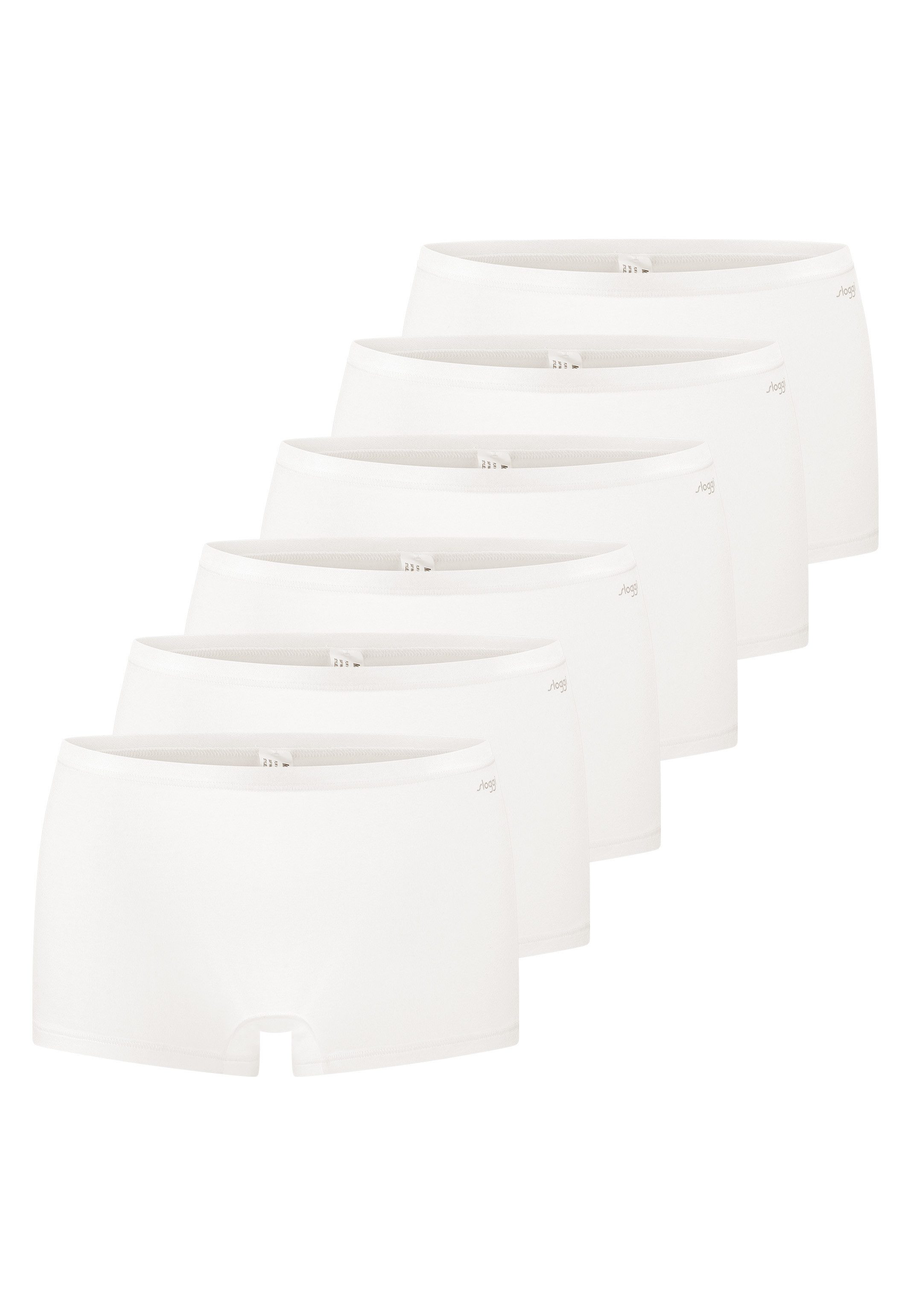 sloggi Panty 6er Pack GO Daily Cotton (Spar-Set) Short Slip - Baumwolle - Atmungsaktiv