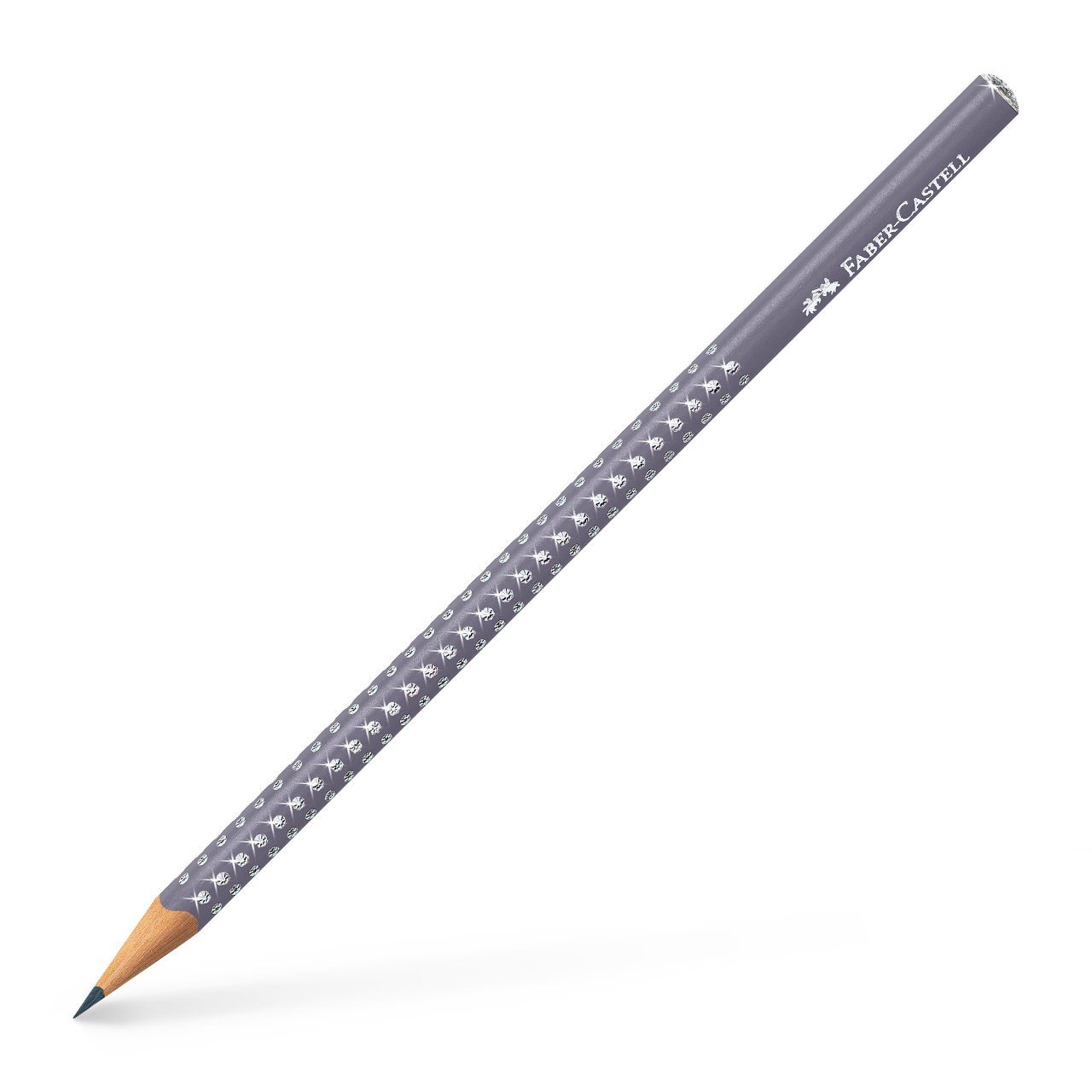 Faber-Castell Bleistift 1 Bleistift SPARKLE dapple B, - (1-tlg) PEARL Härtegrad gray Dreikant