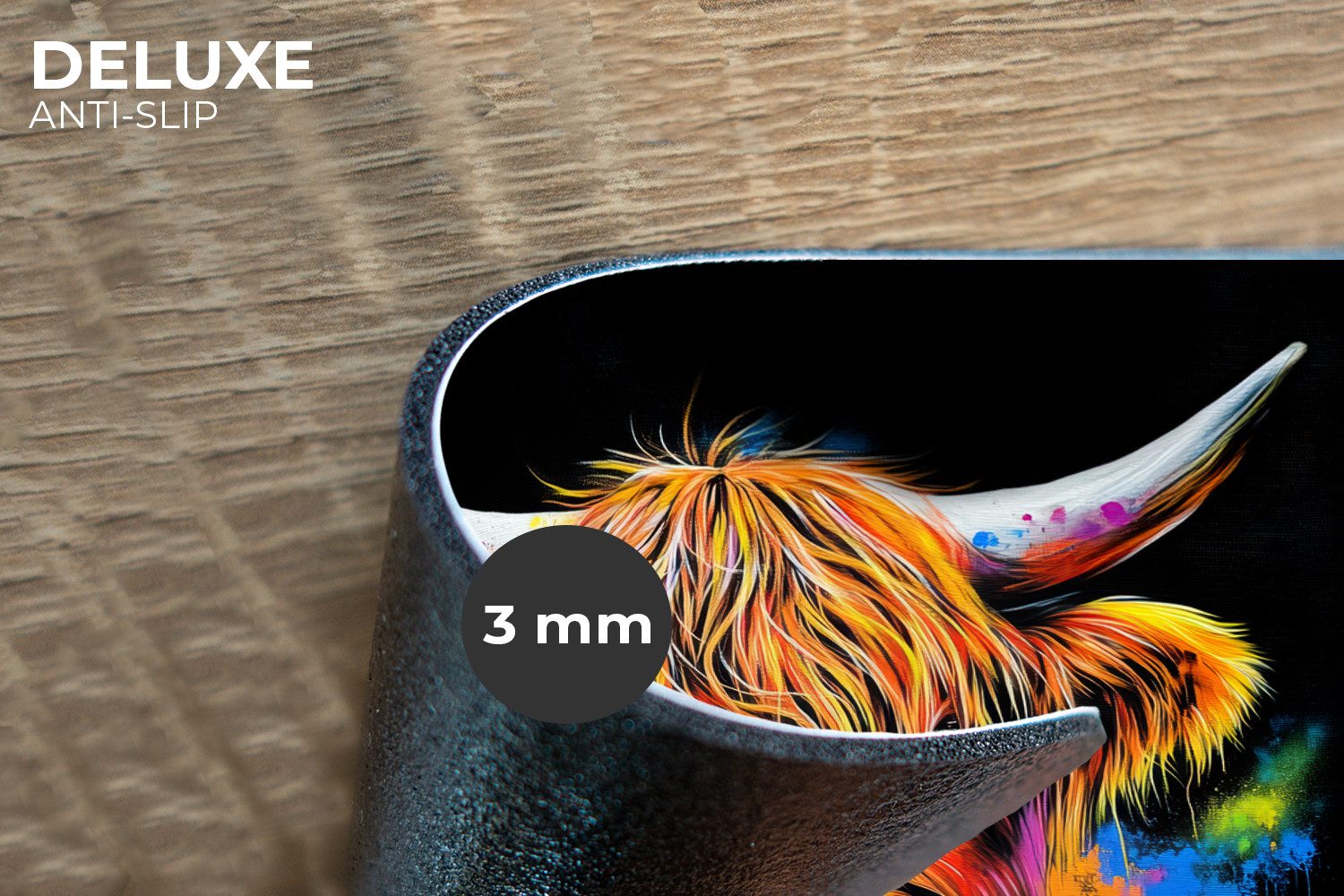 MuchoWow Platzset Schottischer Highlander - Graffiti günstig online kaufen