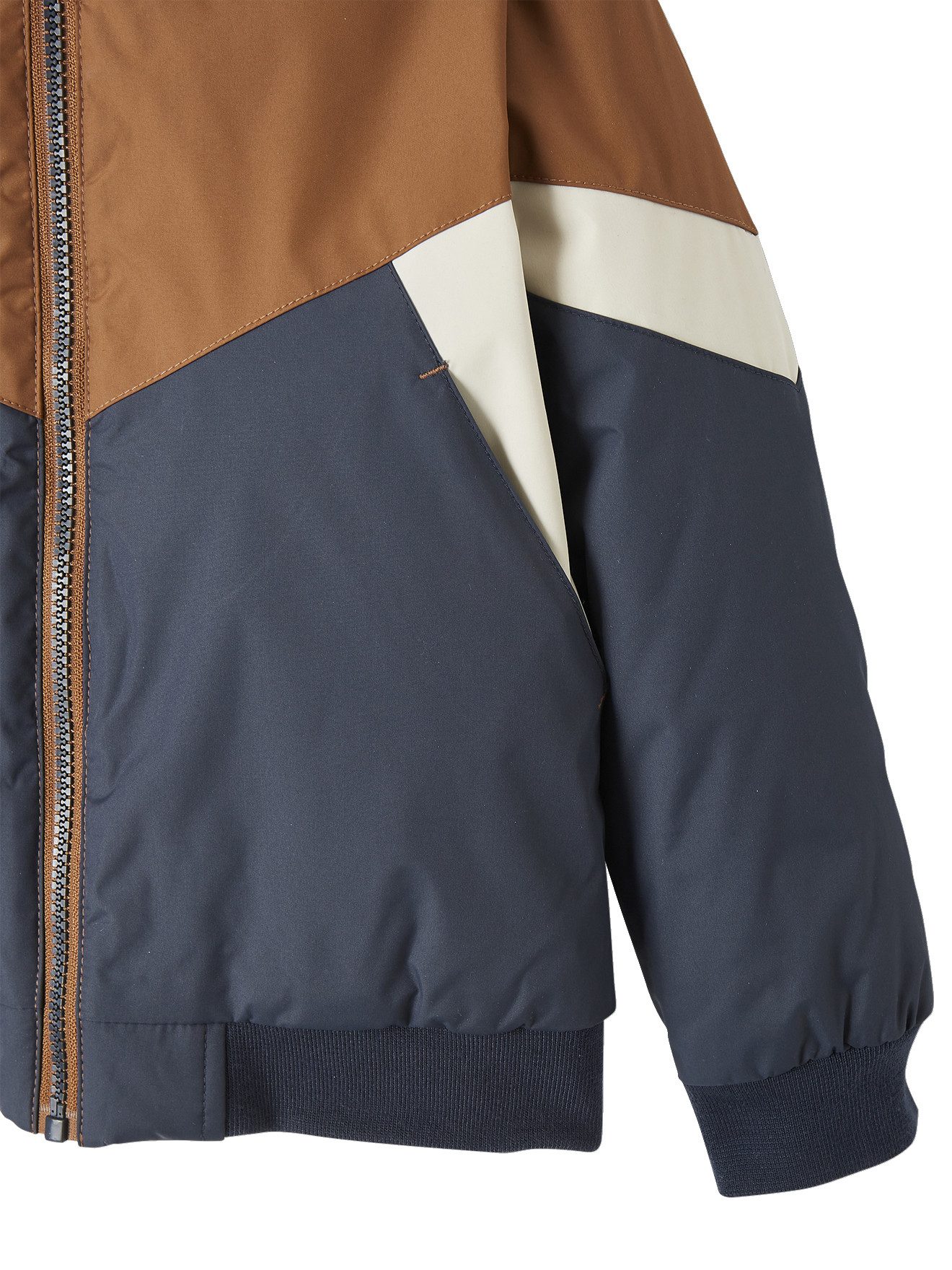 vertbaudet Parka Jungen Windjacke, Wattierung Recycling-Polyester